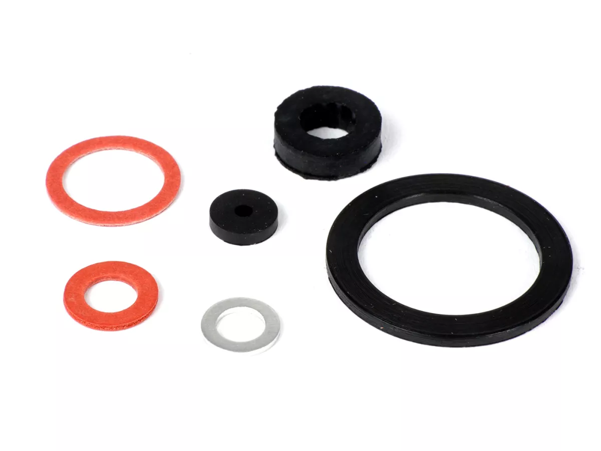Carburettor gasket set -BGM ORIGINAL, XS- Dellorto SI - SI20/15, SI - SI20/17, SI - SI20/20, SI - SI24/24, SI - SI26/26 - Vespa PX, Sprint, Rally, VNB, VBA, VBB, VBC (Super), GT, GTR, TS, GL, LML Star/Stella 2-T