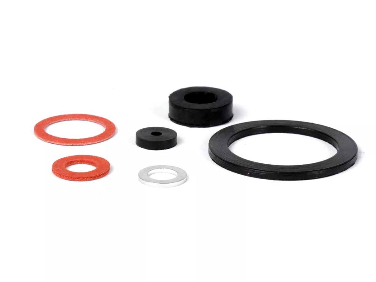 Carburettor gasket set -BGM ORIGINAL, XS- Dellorto SI - SI20/15, SI - SI20/17, SI - SI20/20, SI - SI24/24, SI - SI26/26 - Vespa PX, Sprint, Rally, VNB, VBA, VBB, VBC (Super), GT, GTR, TS, GL, LML Star/Stella 2-T