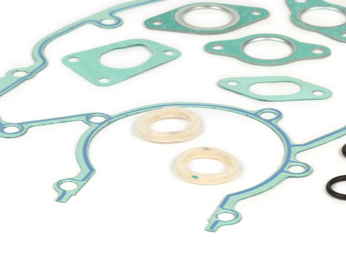 Gasket set mesin -BGM Pro Silikon- Vespa Smallframe, V50, V90, V100, PV125, ET3, PK50-125/S/XL/XL2, ETS, termasuk O-ring