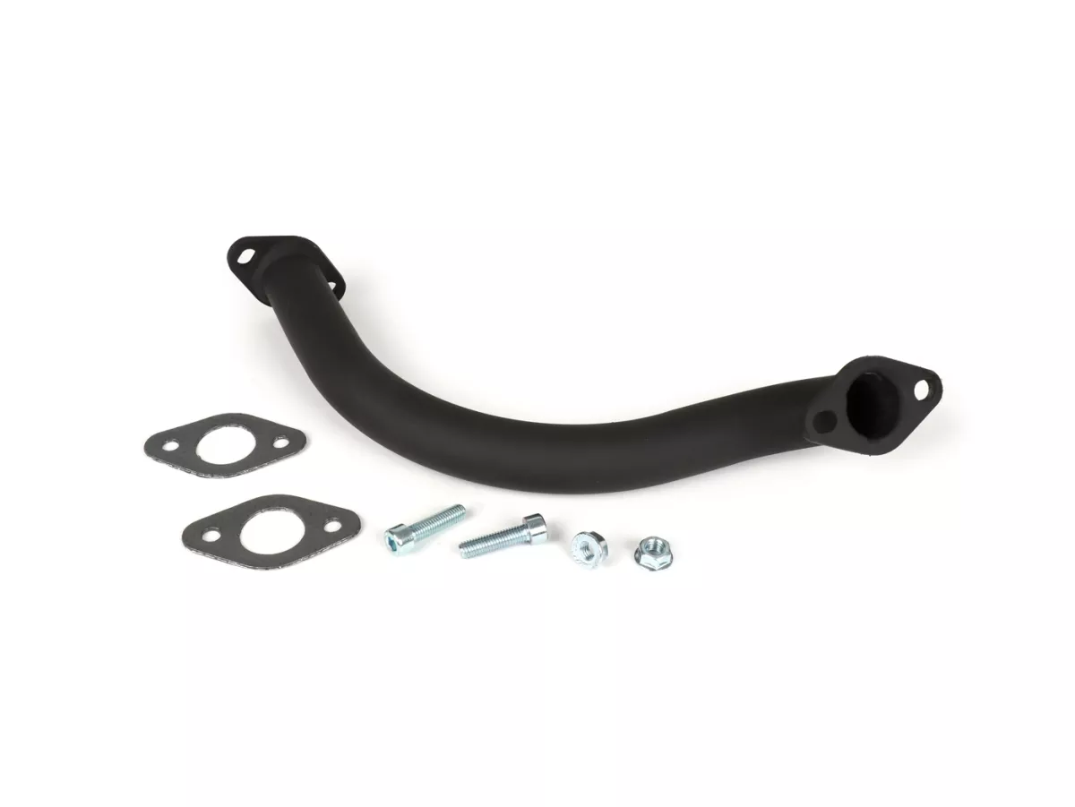 Manifold knalpot -BGM PRO Ø30mm- Vespa Banana PV125, ET3 - Manifold Big Bore yang cocok untuk knalpot banana Piaggio, Faco dan Sito - baja, hitam