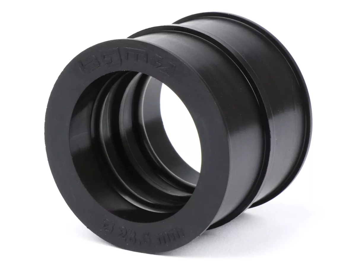 Raccordo in gomma carburatore/ collettore di aspirazione -BGM PRO- AW=28,5/28,5mm