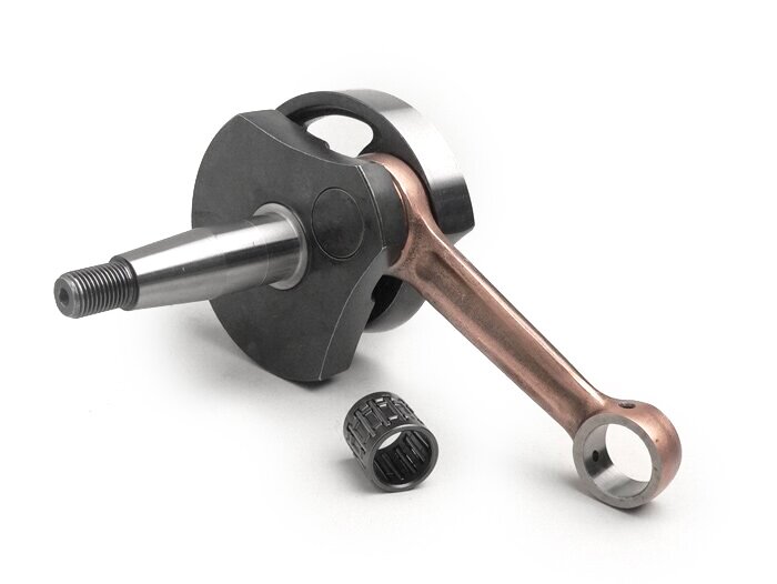 Albero motore -BGM ORIGINAL standard (valvola rotante), corsa 51mm, biella 97mm, cono Ø20mm- Albero di conversione per 125cc (PK50XL/XL2) e accensione elettronica 12V (V50, 50N, PV, ET3, PK50S, PK80S, PK125S)