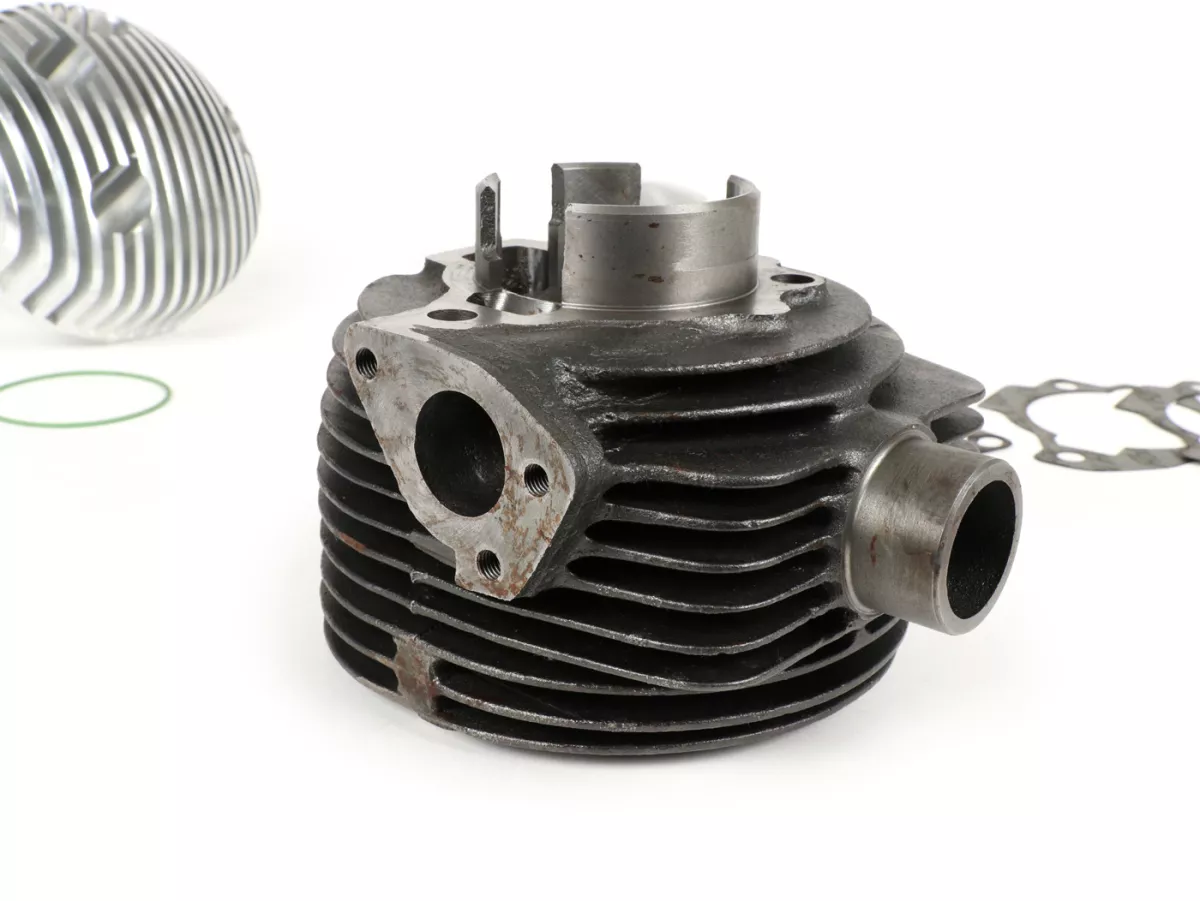 Cylinder -BGM PRO 150 ccm, bred ram, Faro Basso, Ø=57mm, slaglängd=57mm- Vespa 1953-1959, VM, VN, ACMA (från motor V55), VB1T, VGL1T, VL1T