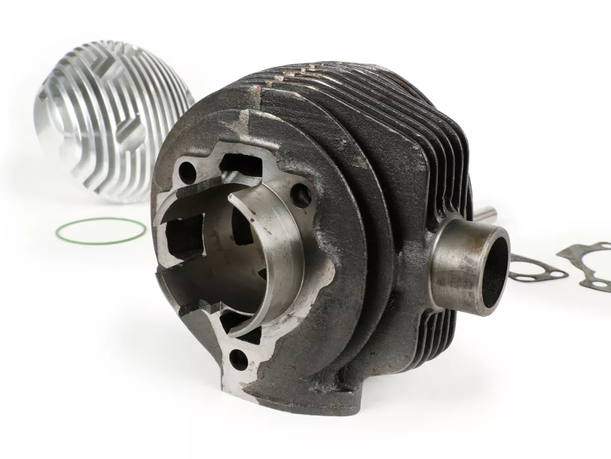 Cylinder -BGM PRO 150 ccm, bred ram, Faro Basso, Ø=57mm, slaglängd=57mm- Vespa 1953-1959, VM, VN, ACMA (från motor V55), VB1T, VGL1T, VL1T
