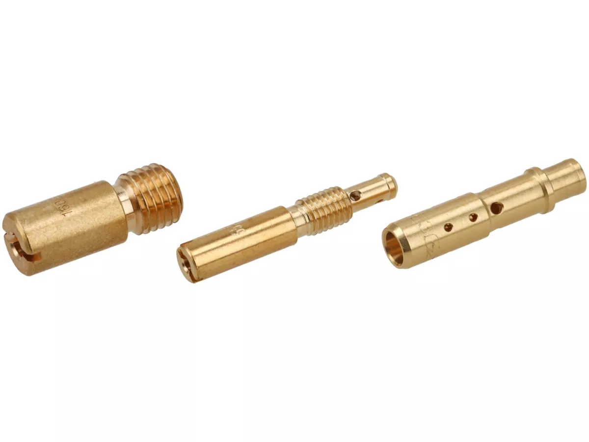 Kit de réglage du carburateur - Jeu de gicleurs -BGM PRO pour Vespa PX125/150 avec kit cylindre BGM PRO 177- jet principal, jet secondaire, tube de mélange, jet de correction de l'air