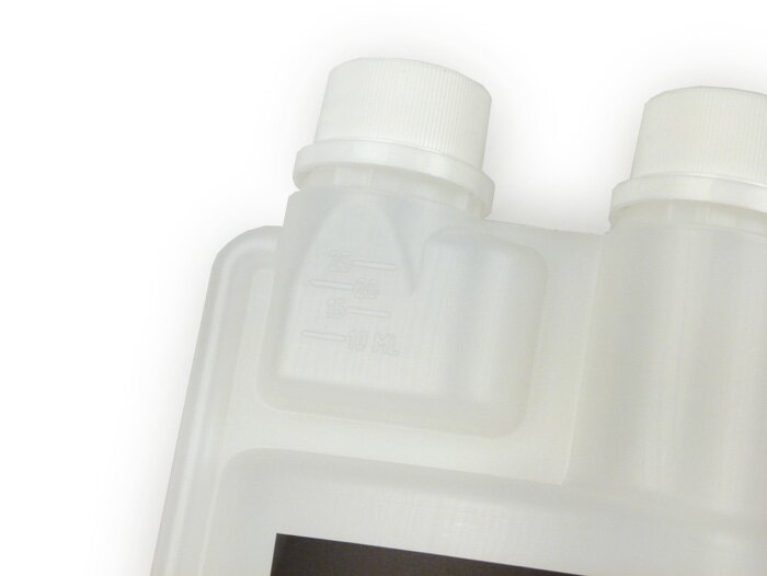 Doseur d’huile -BGM PRO 500ml- avec chambre de dosage (25ml)  et deux bouchons