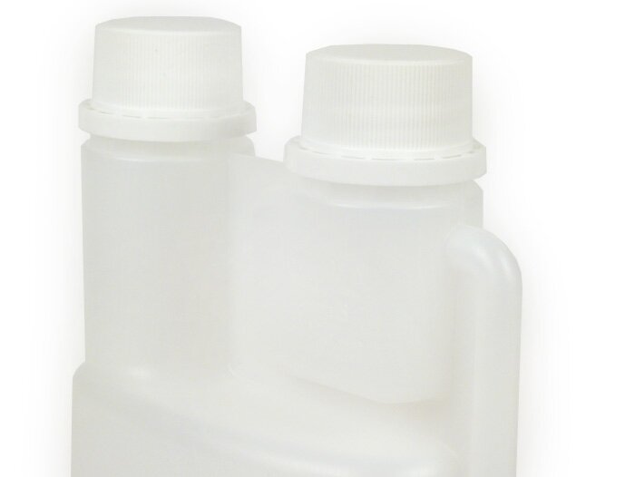 Doseur d’huile -BGM PRO 500ml- avec chambre de dosage (25ml)  et deux bouchons