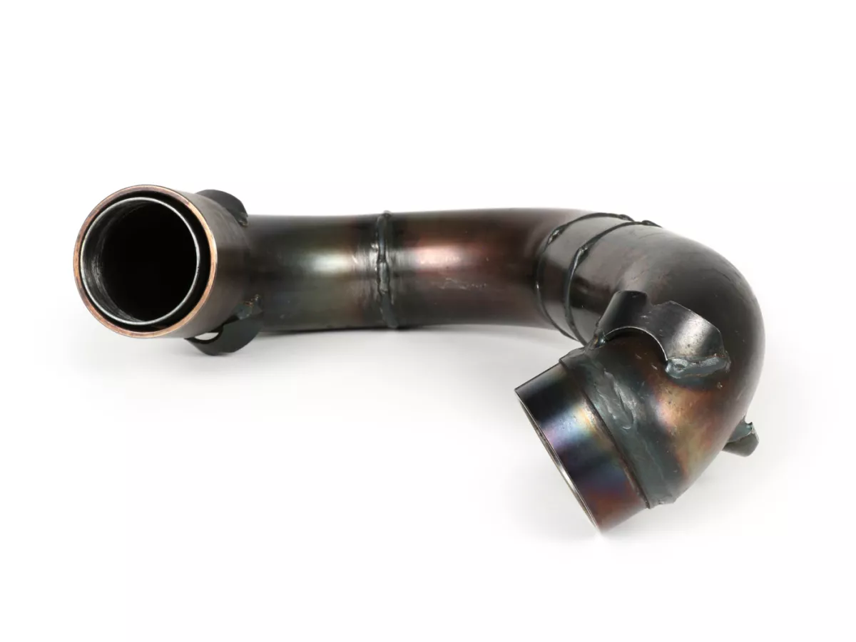 Exhaust manifold -BGM PRO Clubman V4.0 for QUATTRINI M210- Lambretta series 1-3 - unpainted - LI 125, LI 150, LiS 125, LiS 150, TV 175, SX, TV, GT, GP 125, 150, 200