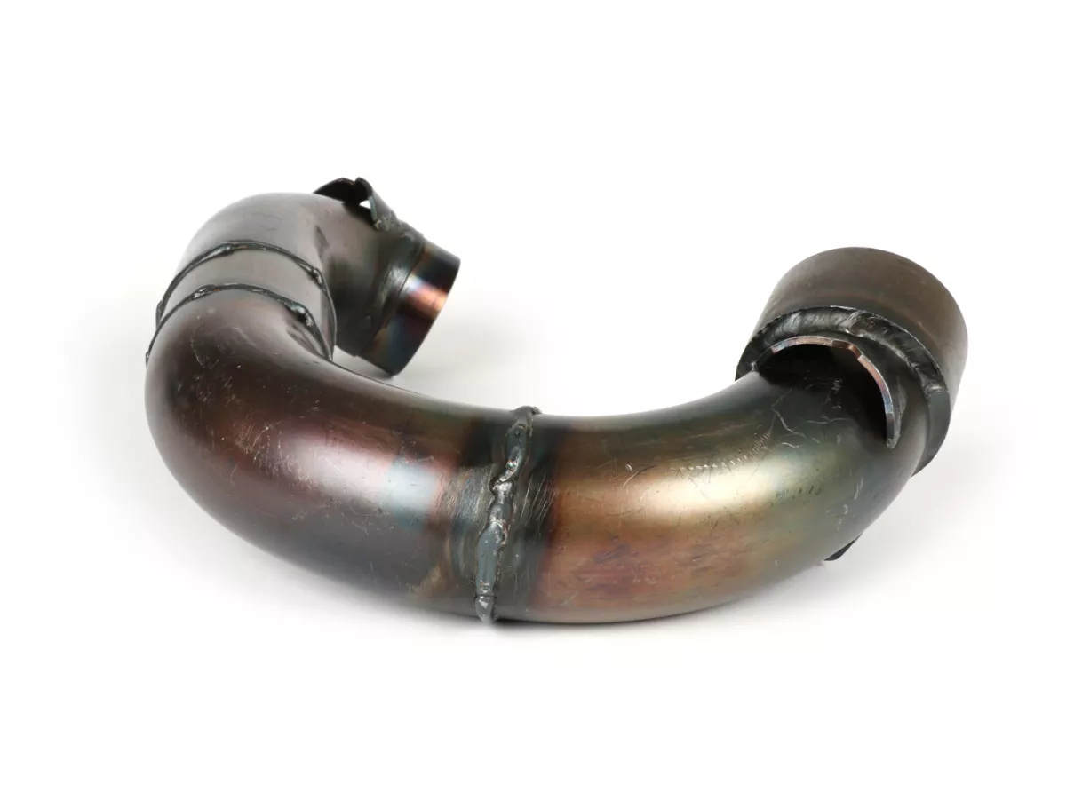 Exhaust manifold -BGM PRO Clubman V4.0 for QUATTRINI M210- Lambretta series 1-3 - unpainted - LI 125, LI 150, LiS 125, LiS 150, TV 175, SX, TV, GT, GP 125, 150, 200