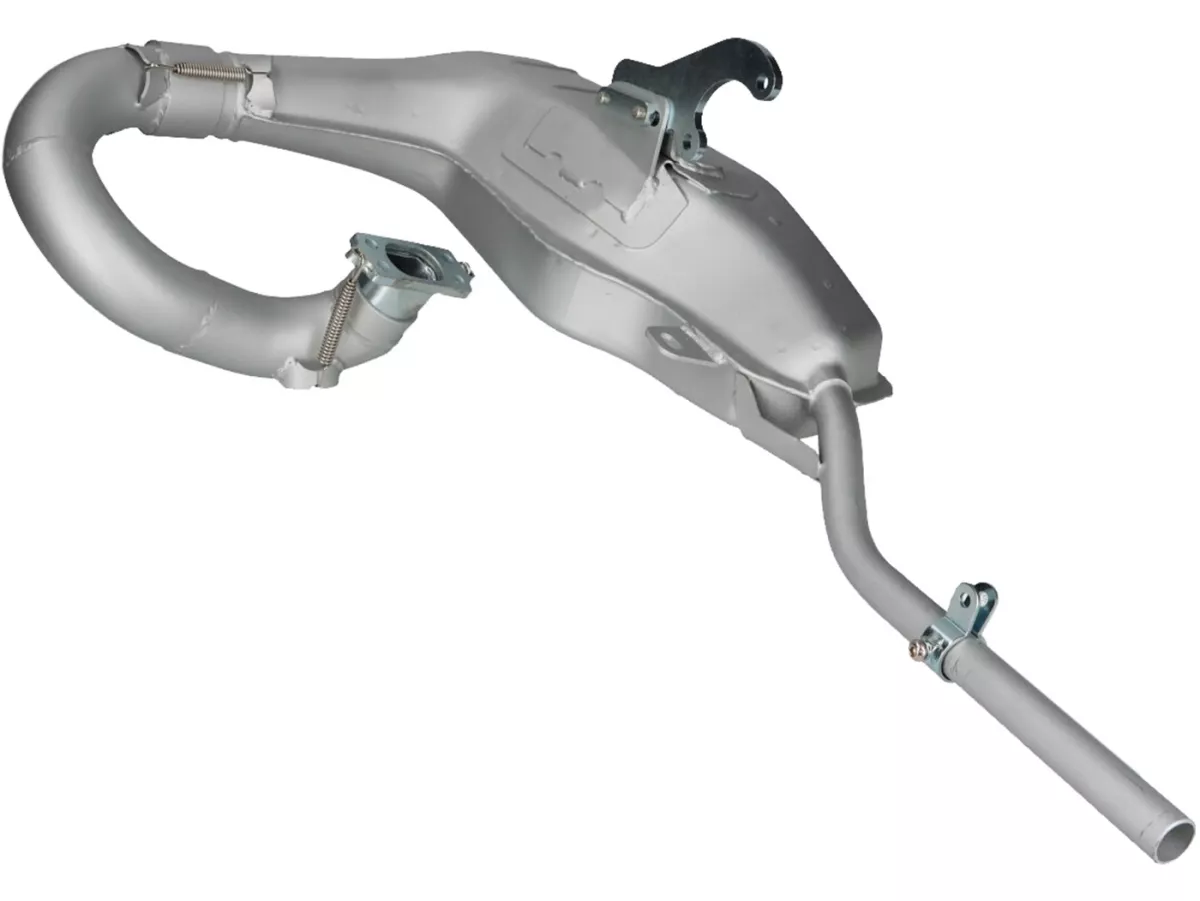 Uitlaat -BGM PRO Clubman V4.0- Lambretta Serie 1-3 - Zilver LI 125, LI 150, LiS 125, LiS 150, TV 175, SX, TV, GT, GP 125, 150, 200