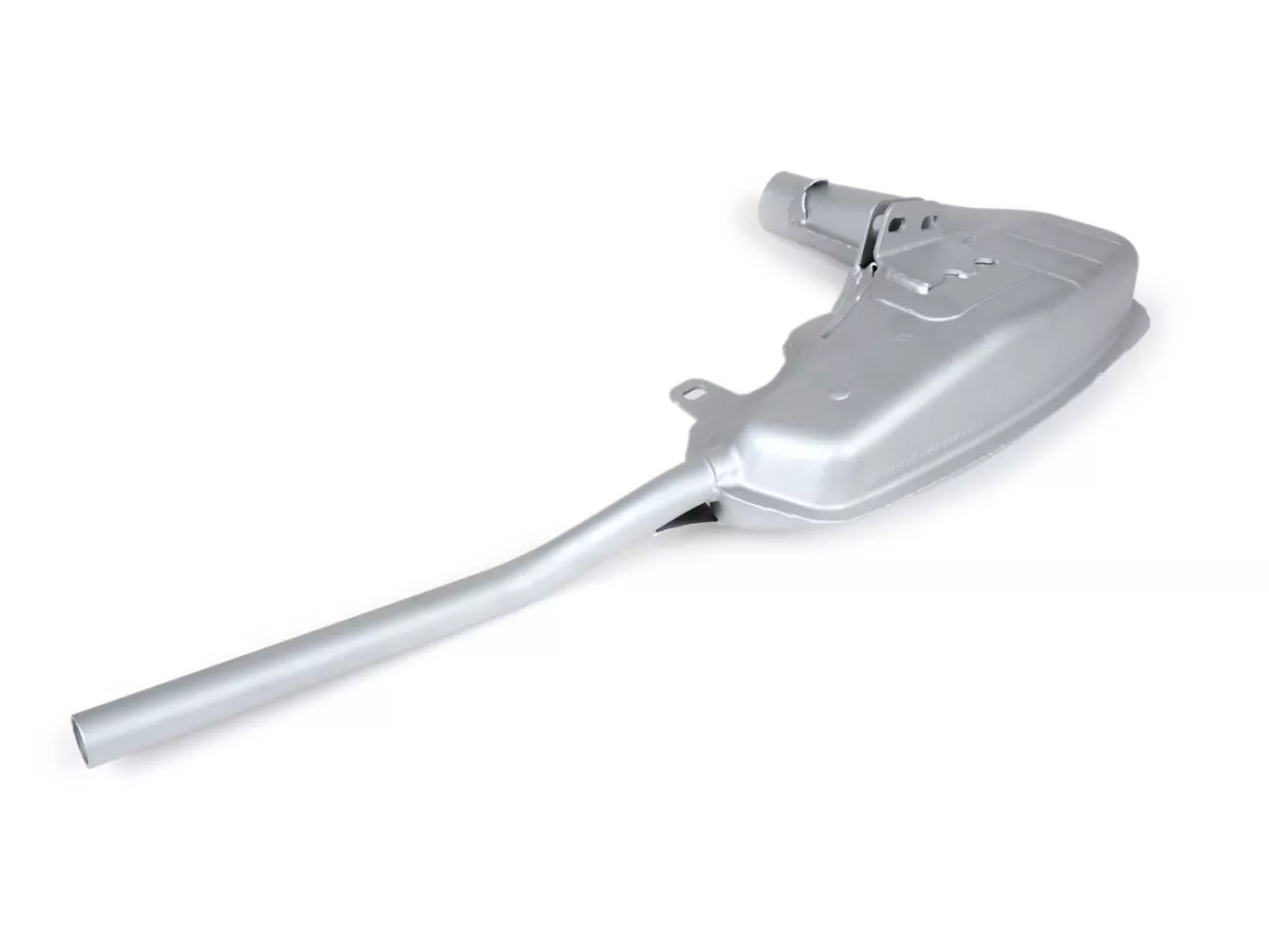 Corpo di scarico -BGM PRO Clubman V4.0- Lambretta Serie 1-3 - Argento - LI 125, LI 150, LiS 125, LiS 150, TV 175, SX, TV, GT, GP 125, 150, 200