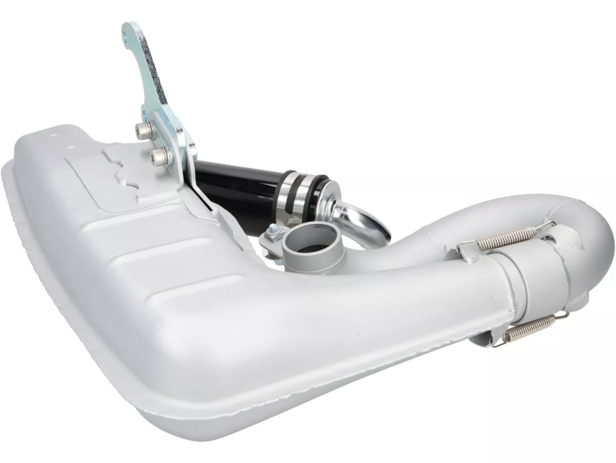 Avgasrör -BGM PRO Clubman Sport- Lambretta Serie 1-3 - Silver - LI 125, LI 150, LiS 125, LiS 150, TV 175, SX, TV, GT, GP 125, 150, 200