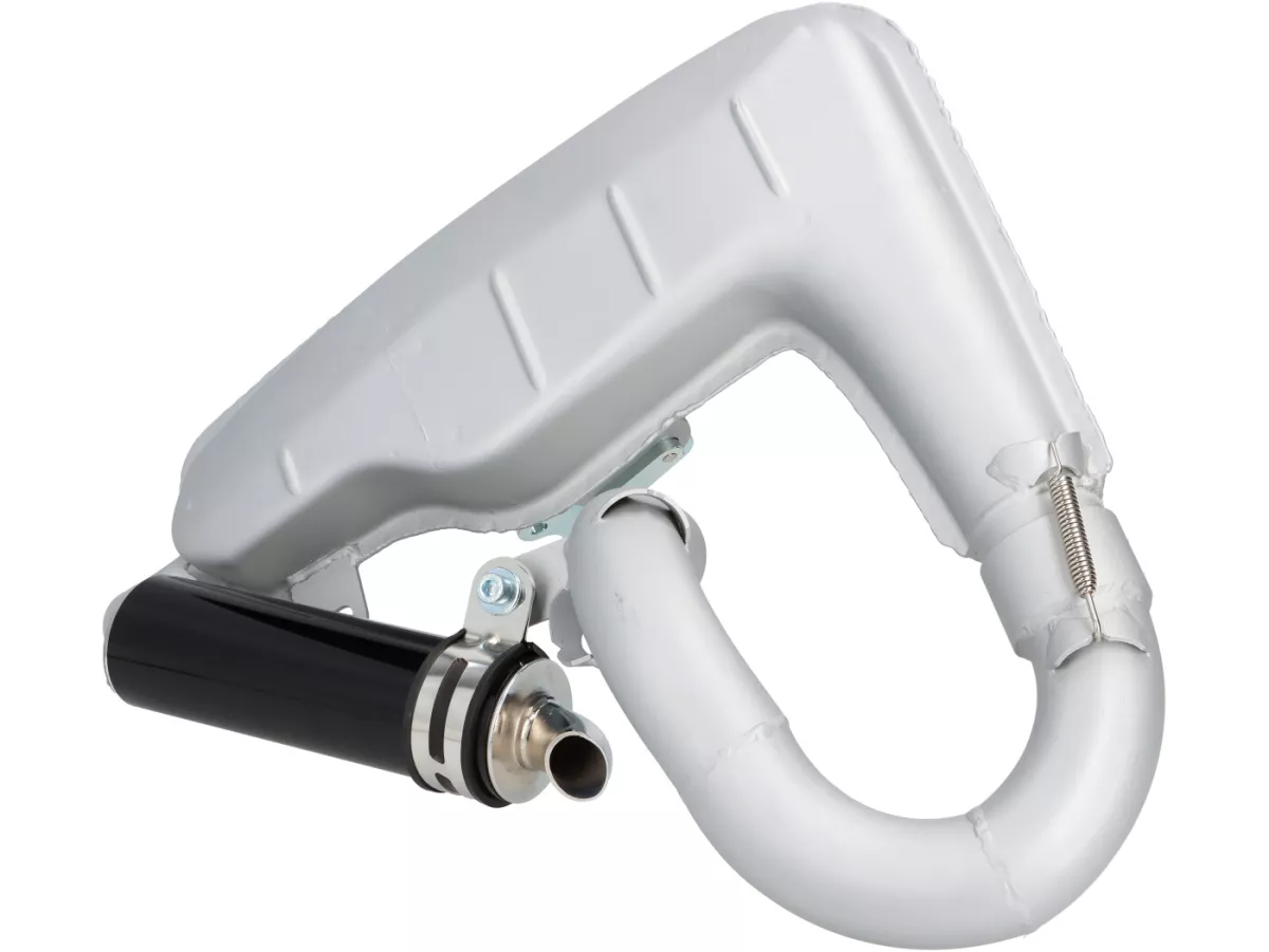 Avgasrör -BGM PRO Clubman Sport- Lambretta Serie 1-3 - Silver - LI 125, LI 150, LiS 125, LiS 150, TV 175, SX, TV, GT, GP 125, 150, 200