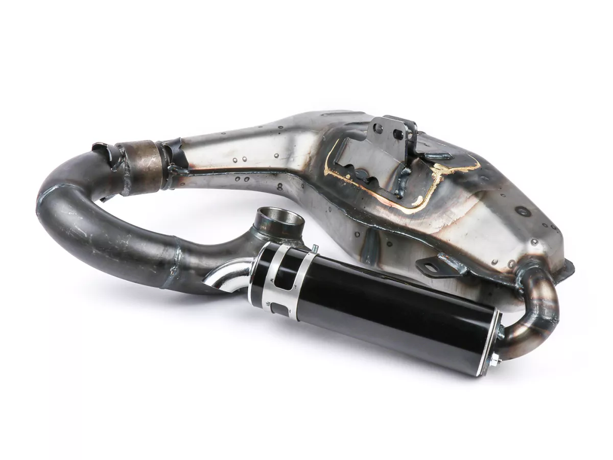 Uitlaat -BGM PRO Clubman Sport- Lambretta Serie 1-3 - ongelakt - LI 125, LI 150, LiS 125, LiS 150, TV 175, SX, TV, GT, GP 125, 150, 200