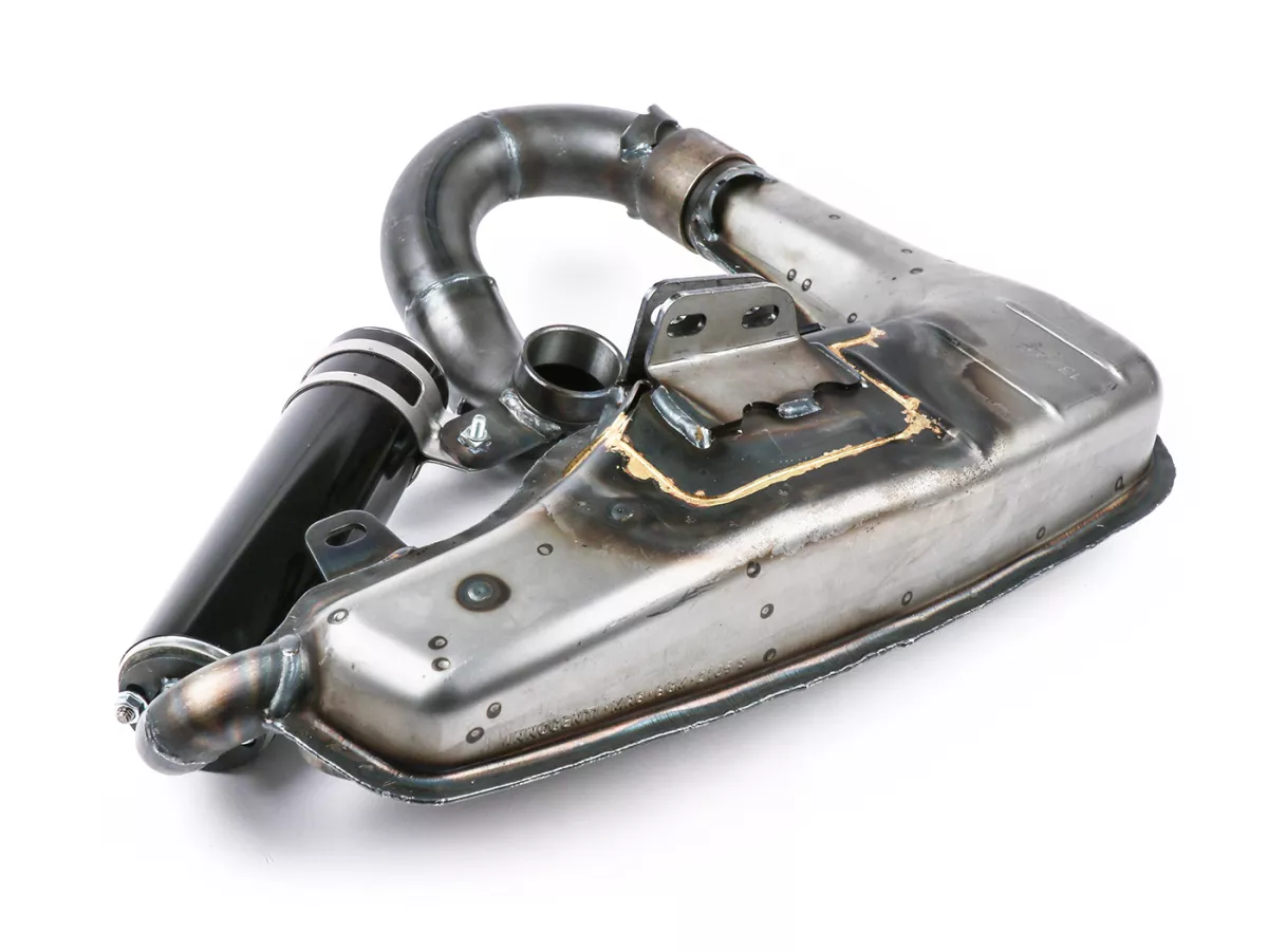 Uitlaat -BGM PRO Clubman Sport- Lambretta Serie 1-3 - ongelakt - LI 125, LI 150, LiS 125, LiS 150, TV 175, SX, TV, GT, GP 125, 150, 200