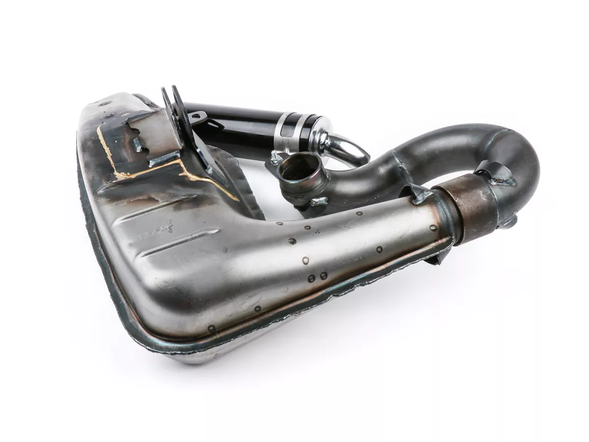 Uitlaat -BGM PRO Clubman Sport- Lambretta Serie 1-3 - ongelakt - LI 125, LI 150, LiS 125, LiS 150, TV 175, SX, TV, GT, GP 125, 150, 200
