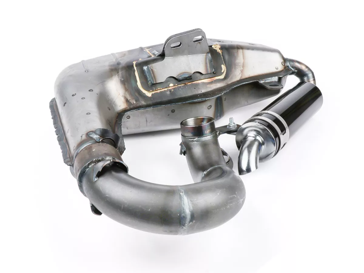 Uitlaat -BGM PRO Clubman Sport- Lambretta Serie 1-3 - ongelakt - LI 125, LI 150, LiS 125, LiS 150, TV 175, SX, TV, GT, GP 125, 150, 200