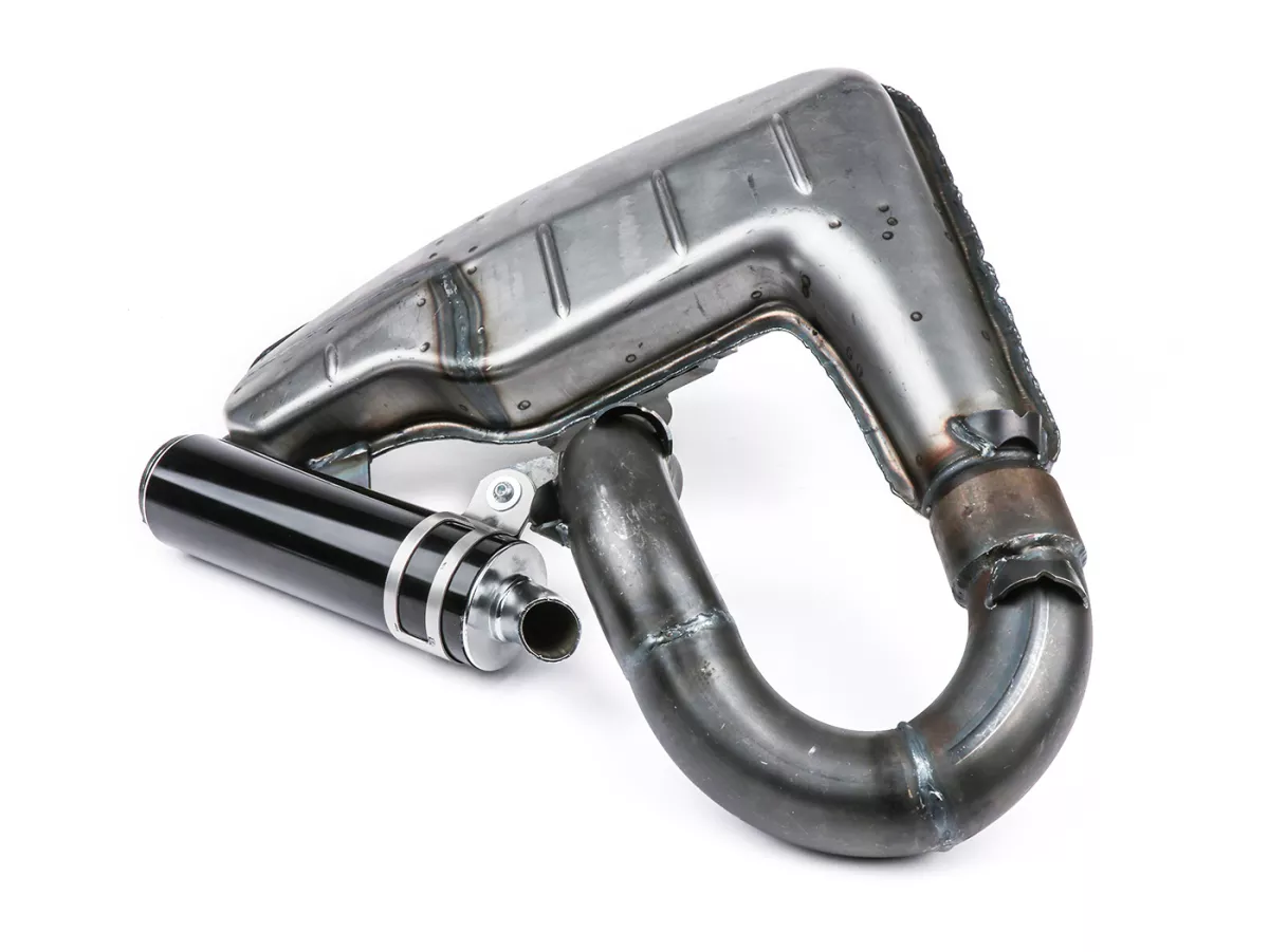 Uitlaat -BGM PRO Clubman Sport- Lambretta Serie 1-3 - ongelakt - LI 125, LI 150, LiS 125, LiS 150, TV 175, SX, TV, GT, GP 125, 150, 200