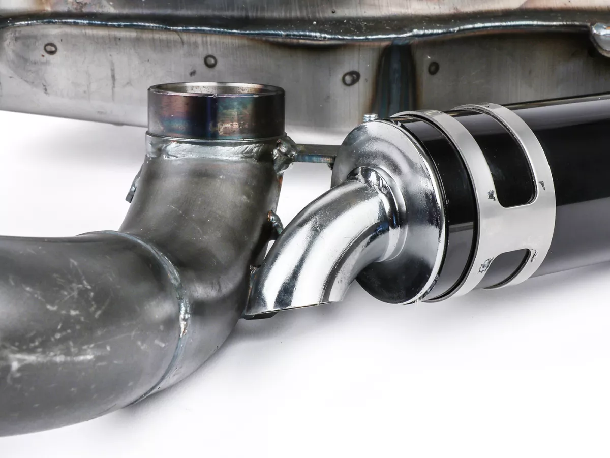 Uitlaat -BGM PRO Clubman Sport- Lambretta Serie 1-3 - ongelakt - LI 125, LI 150, LiS 125, LiS 150, TV 175, SX, TV, GT, GP 125, 150, 200