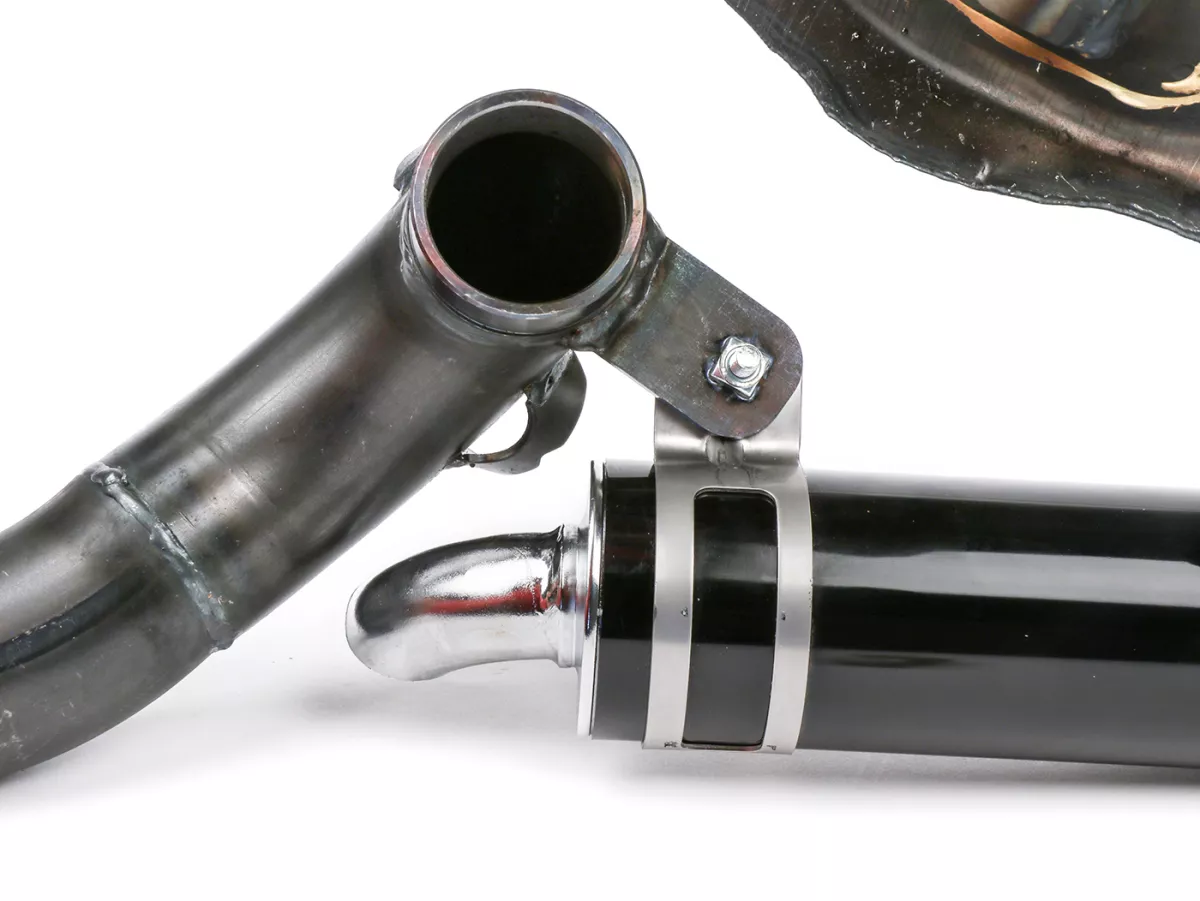 Uitlaat -BGM PRO Clubman Sport- Lambretta Serie 1-3 - ongelakt - LI 125, LI 150, LiS 125, LiS 150, TV 175, SX, TV, GT, GP 125, 150, 200
