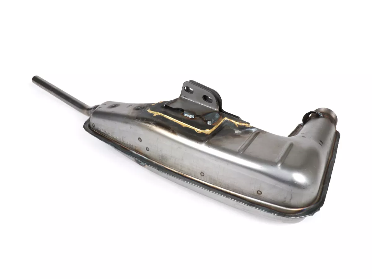 Corpo di scarico -BGM PRO Clubman V4.0- Lambretta serie 1-3 - non verniciato -LI 125, LI 150, LiS 125, LiS 150, TV 175, SX, TV, GT, GP 125, 150, 200