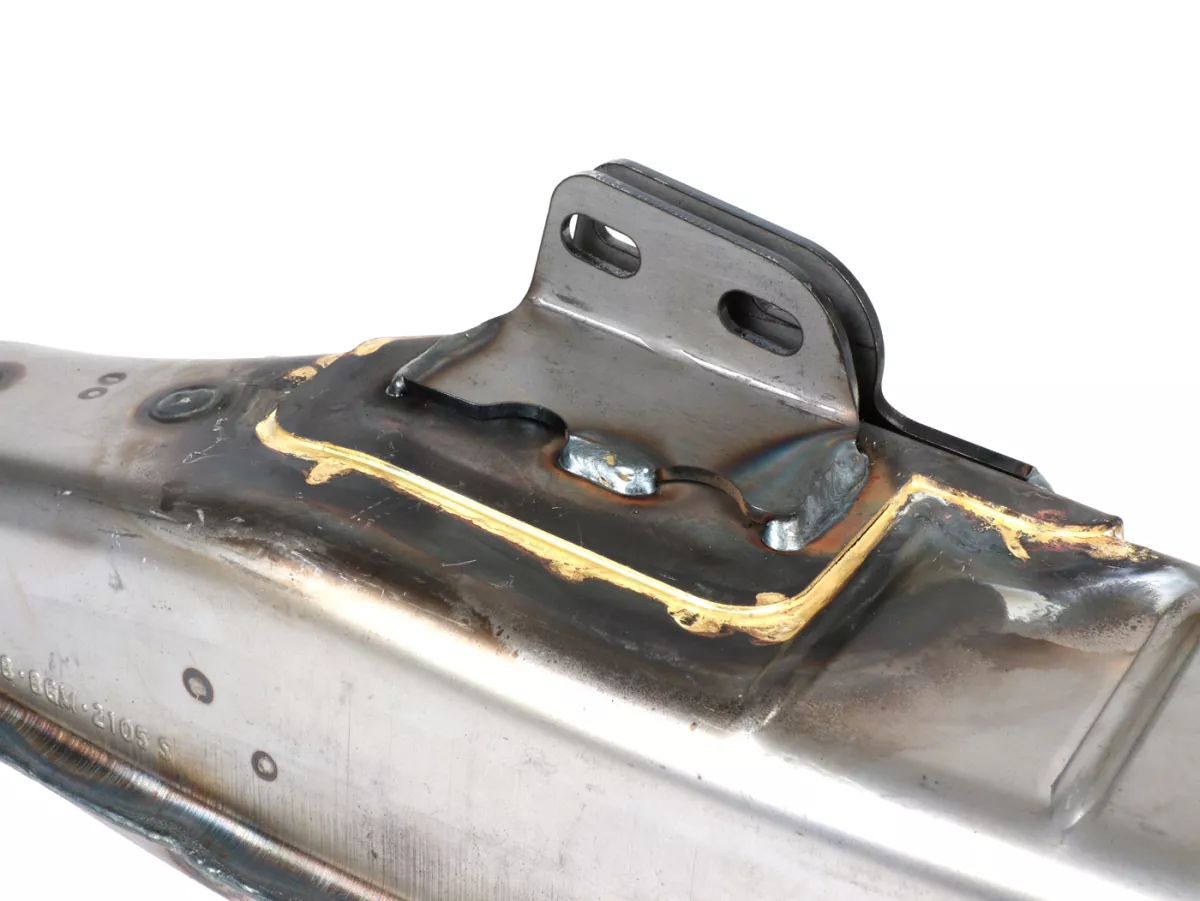 Corpo di scarico -BGM PRO Clubman V4.0- Lambretta serie 1-3 - non verniciato -LI 125, LI 150, LiS 125, LiS 150, TV 175, SX, TV, GT, GP 125, 150, 200