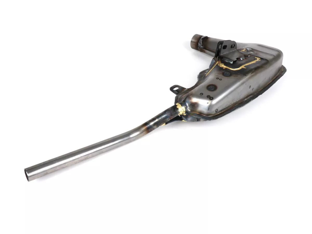 Corpo di scarico -BGM PRO Clubman V4.0- Lambretta serie 1-3 - non verniciato -LI 125, LI 150, LiS 125, LiS 150, TV 175, SX, TV, GT, GP 125, 150, 200