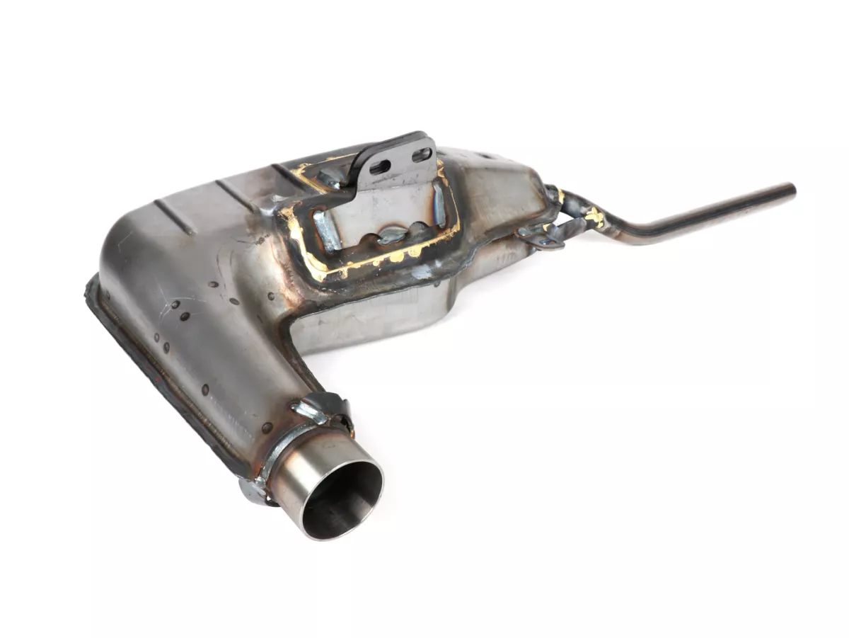 Corpo di scarico -BGM PRO Clubman V4.0- Lambretta serie 1-3 - non verniciato -LI 125, LI 150, LiS 125, LiS 150, TV 175, SX, TV, GT, GP 125, 150, 200
