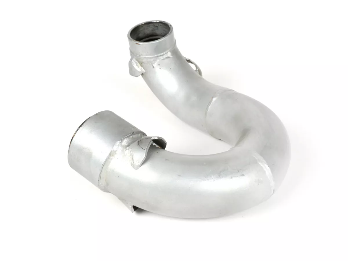 Manifold knalpot -BGM PRO Clubman V4.0- Lambretta Seri 1-3 - Silver - LI 125, LI 150, LiS 125, LiS 150, TV 175, SX, TV, GT, GP 125, 150, 200