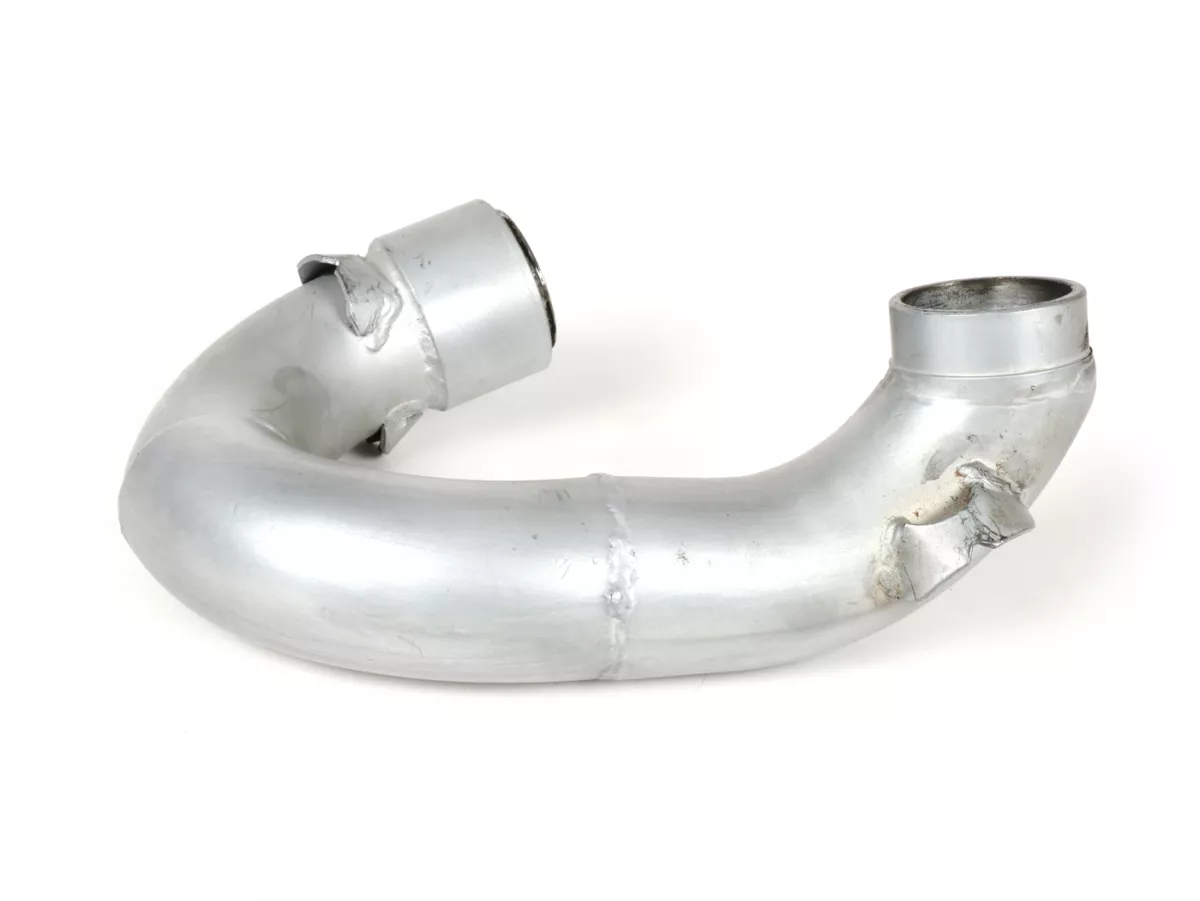 Manifold knalpot -BGM PRO Clubman V4.0- Lambretta Seri 1-3 - Silver - LI 125, LI 150, LiS 125, LiS 150, TV 175, SX, TV, GT, GP 125, 150, 200