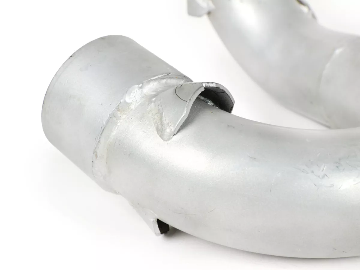 Manifold knalpot -BGM PRO Clubman V4.0- Lambretta Seri 1-3 - Silver - LI 125, LI 150, LiS 125, LiS 150, TV 175, SX, TV, GT, GP 125, 150, 200