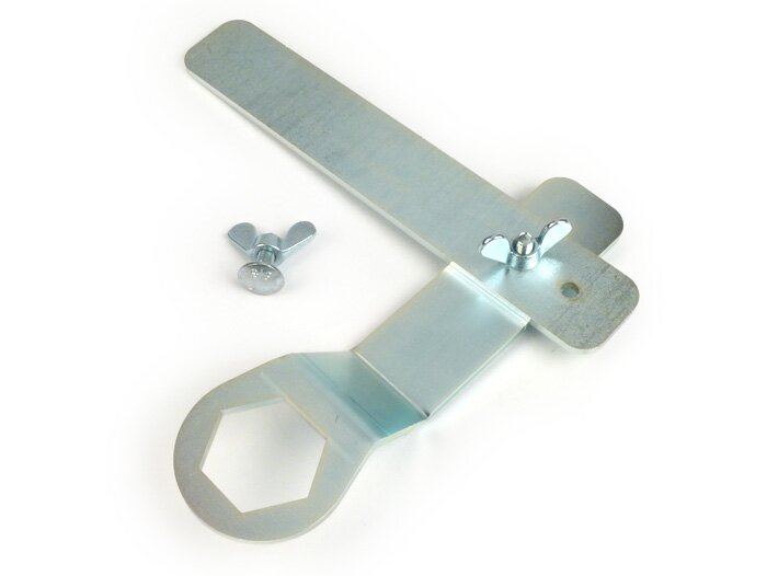 Flywheel holding tool -BGM PRO Electronic- Lambretta LI, LIS, SX, TV, GP, DL - engine bolt 21.5cm + 29cm