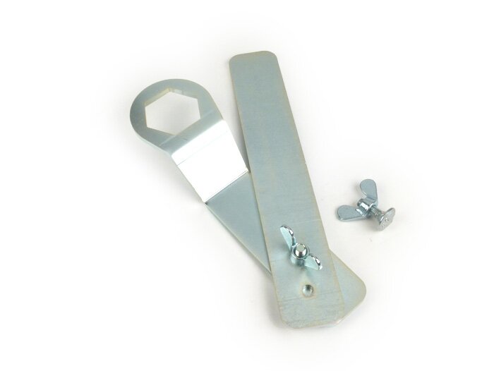 Flywheel holding tool -BGM PRO Electronic- Lambretta LI, LIS, SX, TV, GP, DL - engine bolt 21.5cm + 29cm