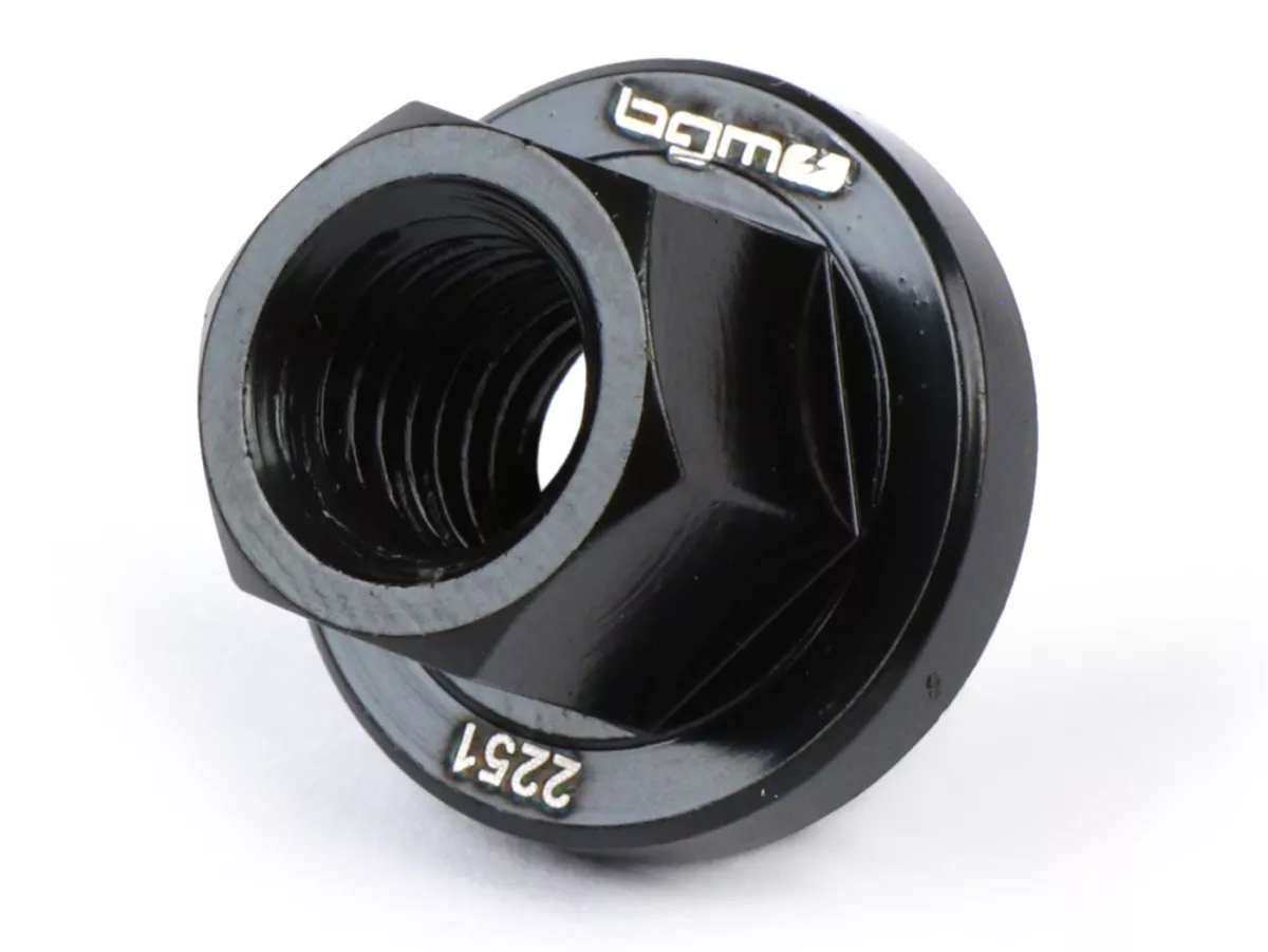 Flywheel nut M10 x 1.50 (high strength) collar Ø=22x4mm, h=15mm WS=14-BGM PRO- Vespa V50 R (917730-), V50 S (81867-), V90 (194927-), PV125 (194970-), ET3, PK S