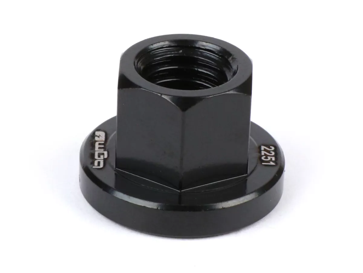 Flywheel nut M10 x 1.50 (high strength) collar Ø=22x4mm, h=15mm WS=14-BGM PRO- Vespa V50 R (917730-), V50 S (81867-), V90 (194927-), PV125 (194970-), ET3, PK S