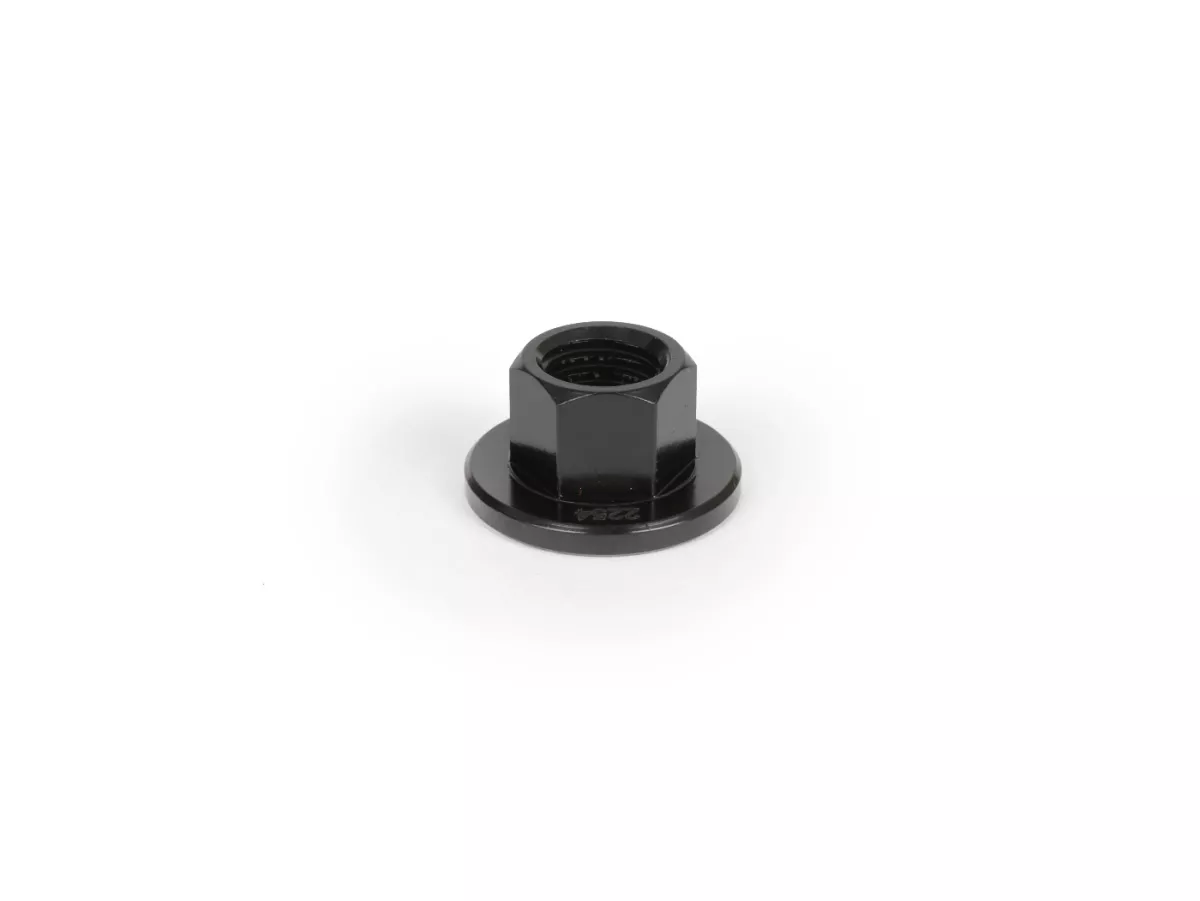 Tuerca de pivote M11 x 1,50 (alta resistencia) collar Ø=24mm h=3mm SW=14 -BGM PRO- Vespa Wideframe VM, VB, VL, VNA, VBA, GS150 / GS3