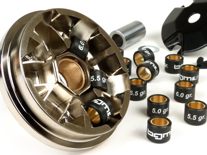 Variomatic -BGM PRO- Minarelli 50 ccm (Type MA, MY, CW, CA, CY) Aerox, Nitro, SR50 - Gewichten 16x13mm (5,0/5,5/6,0 gram)