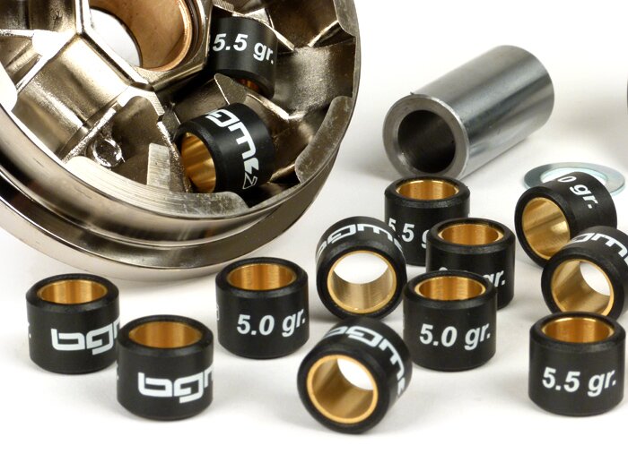 Variomatic -BGM PRO- Minarelli 50 ccm (Type MA, MY, CW, CA, CY) Aerox, Nitro, SR50 - Gewichten 16x13mm (5,0/5,5/6,0 gram)