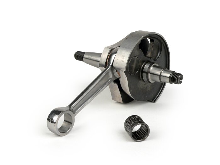 Vevaxel -BGM PRO Racing (roterande ventil), 51 mm slaglängd, 97 mm vevstake- Omvandlingsaxel Vespa PK50 XL/XL2 till 125cc (Ø 20 mm kon)