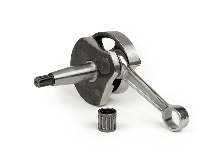 Vevaxel -BGM PRO Racing (roterande ventil), 51 mm slaglängd, 97 mm vevstake- Omvandlingsaxel Vespa PK50 XL/XL2 till 125cc (Ø 20 mm kon)