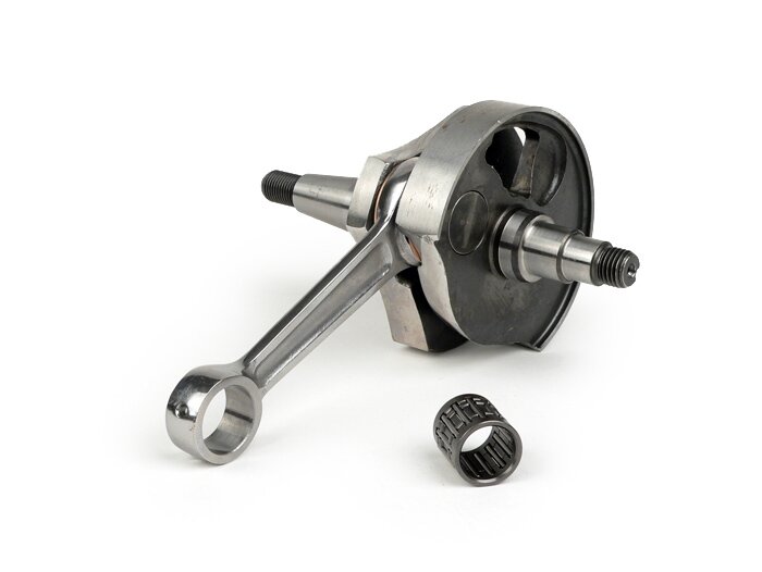Vevaxel -BGM PRO Racing (roterande ventil), 51 mm slaglängd, 97 mm vevstake- Omvandlingsaxel Vespa PK50 XL/XL2 till 125cc (Ø 20 mm kon)