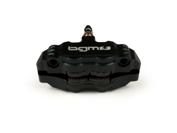Voorremklauw -BGM PRO, 4-zuiger, radiale montage (adapter vereist)- voor PX Disc, LML Star, Stella, Grimeca NT classic- Vespa PX (vanaf 1998, standaard), PX, T5 125cc, PK XL - Zwart