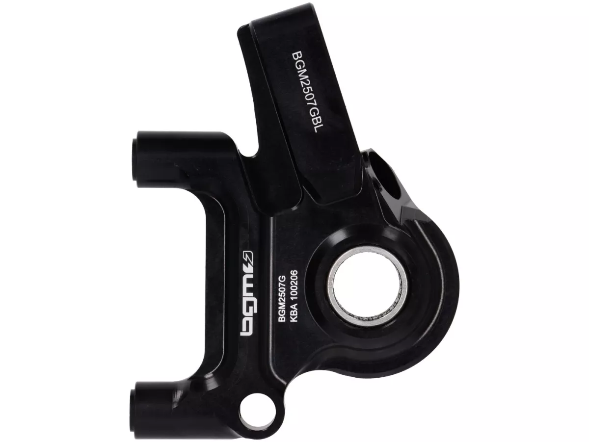 Kit completo de freno delantero - Freno radial BGM PRO SPORT de 4 pistones con adaptador fresado CNC incl. certificado TÜV - adecuado para frenos de disco Vespa PX Disc (a partir de 1998), MY, 2011 y Grimeca retrofit - negro