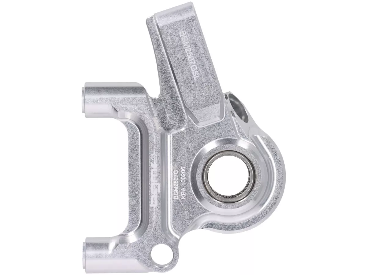 Kit completo de freno delantero - Freno radial BGM PRO SPORT de 4 pistones con adaptador fresado CNC incl. certificado TÜV - adecuado para frenos de disco Vespa PX Disc (a partir de 1998), MY, 2011 y Grimeca retrofit - plata