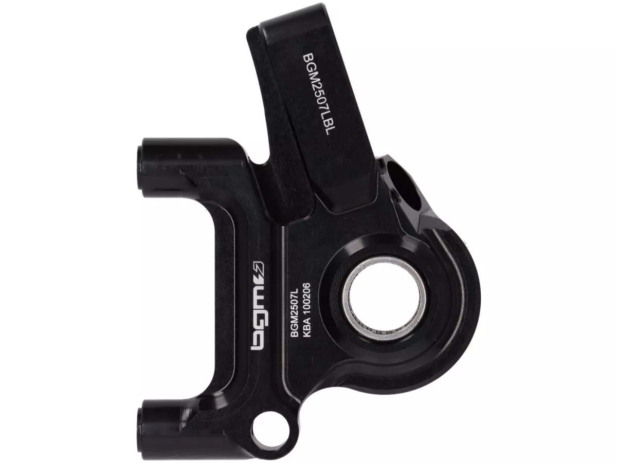 Kit completo de freno delantero - Freno radial BGM PRO SPORT de 4 pistones con adaptador fresado CNC incl. certificado TÜV - adecuado para LML Star/Stella - negro