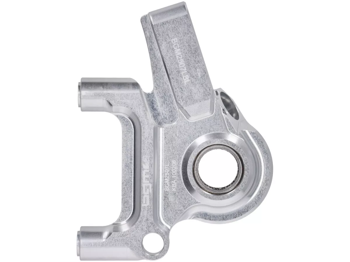 Kit completo de freno delantero - Freno radial BGM PRO SPORT de 4 pistones con adaptador fresado CNC incl. certificado TÜV - adecuado para LML Star/Stella - plateado