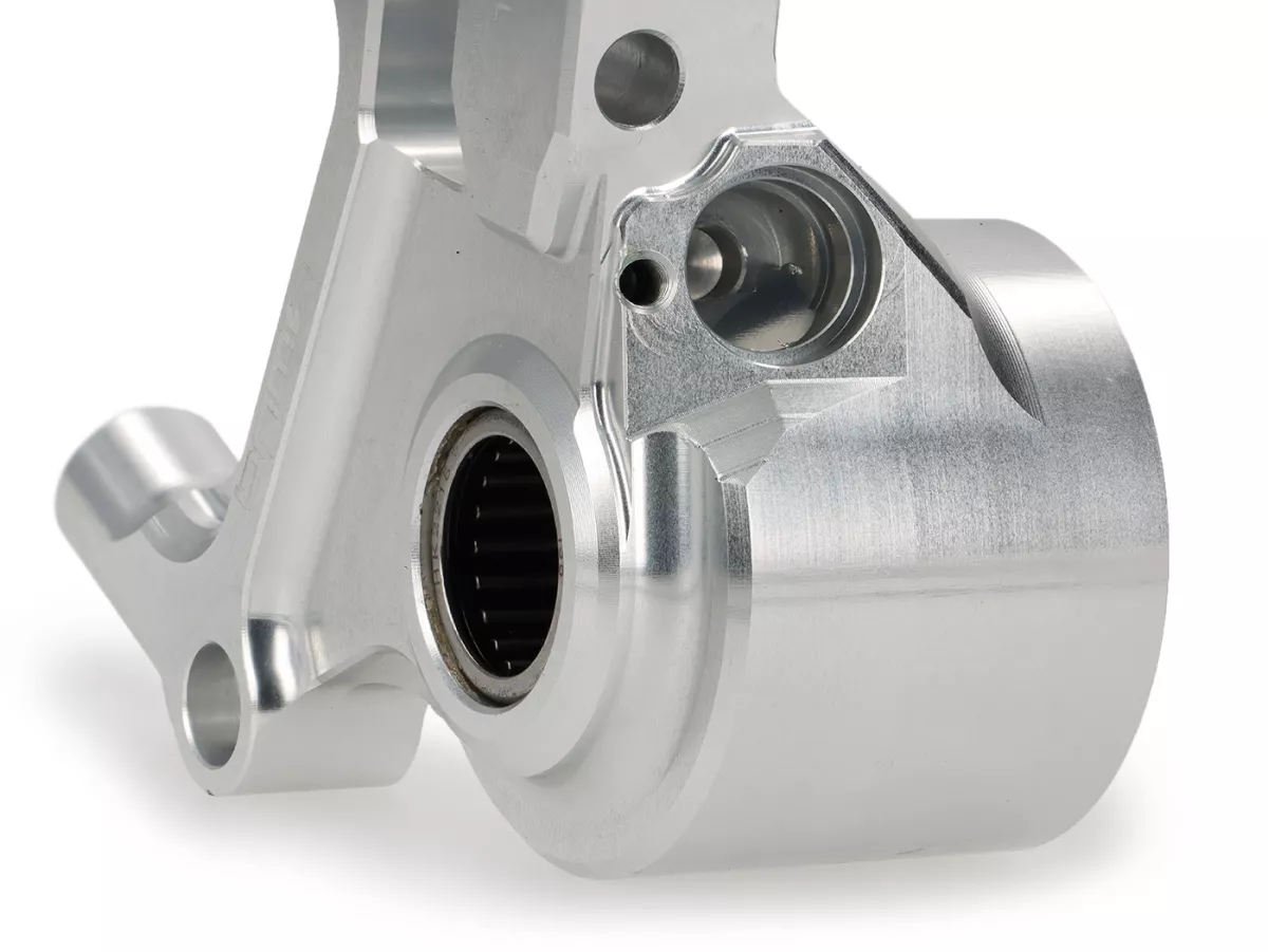 Kit completo de freno delantero - Freno radial BGM PRO SPORT de 4 pistones con adaptador fresado CNC incl. certificado TÜV - adecuado para LML Star/Stella - plateado