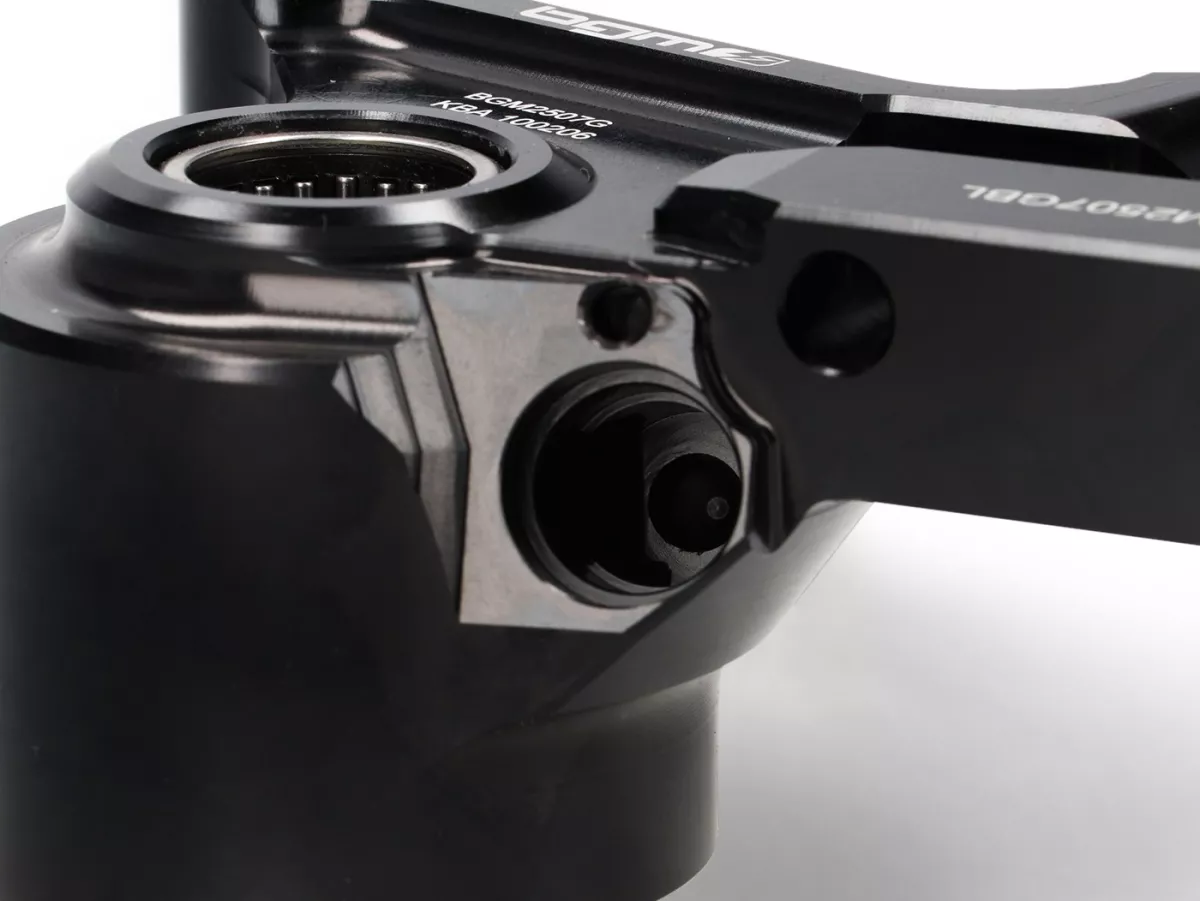 Soporte pinza freno delantero -BGM PRO SPORT (con certificado de piezas TÜV), CNC Touring, radial, tambor de freno tipo Piaggio/Grimeca Ø20mm- Vespa PX Disc (1998-), My, 2011 - negro