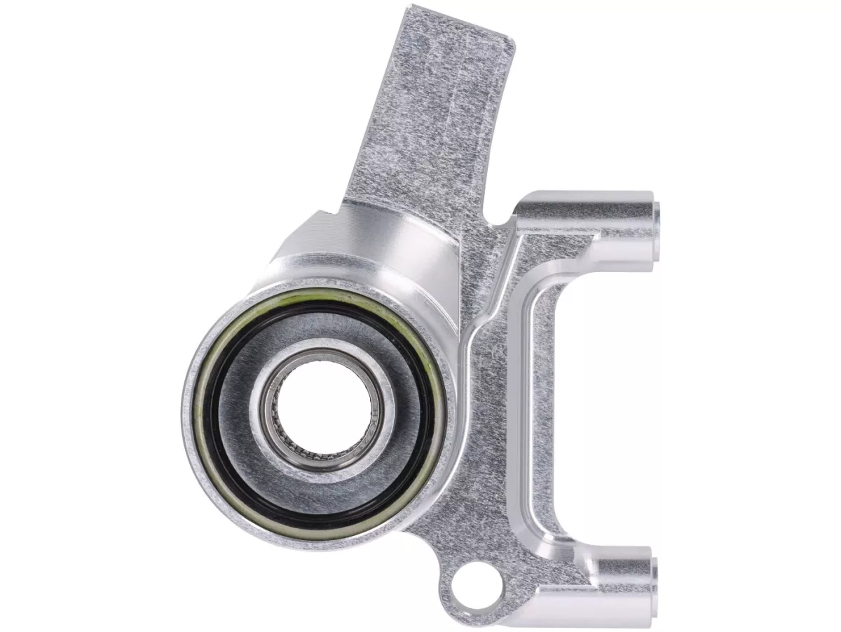 Dudukan kaliper rem depan -BGM PRO SPORT (dengan sertifikat suku cadang TÜV), CNC Touring, radial, tipe tromol rem Piaggio/Grimeca Ø20mm- Vespa PX Disc (1998-), My, 2011 - silver