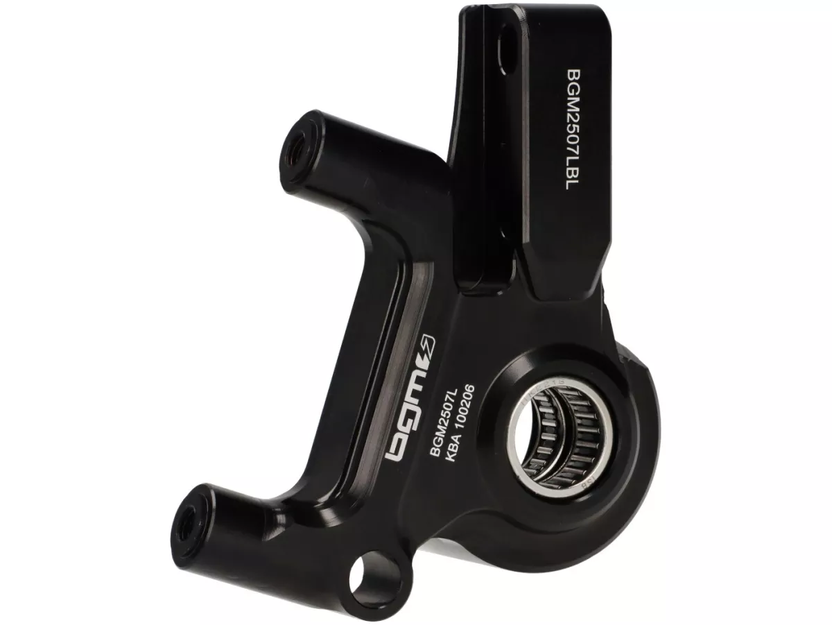 Soporte de pinza de freno delantero BGM PRO SPORT (con certificado de piezas TÜV), CNC Touring, radial, tambor de freno tipo LML- LML, Stella, Star - negro